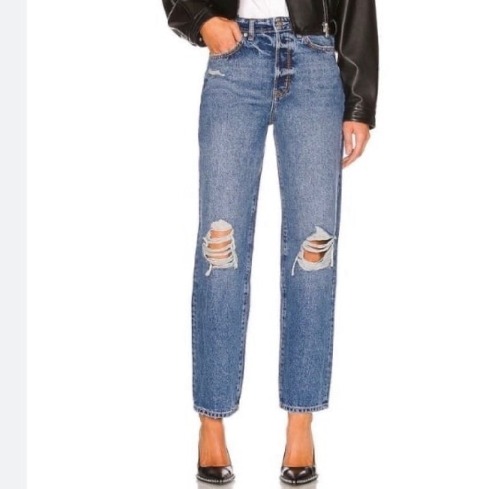 π NWT Lovers + Friends Ryan High Rise Straight Jeans β Size 25 - Picture 1 of 12